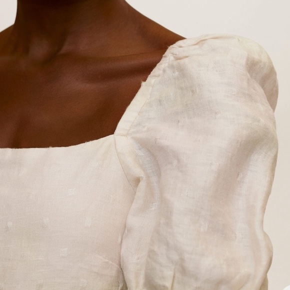 MNG Ruffled Linen Dress - Picture 13 of 13